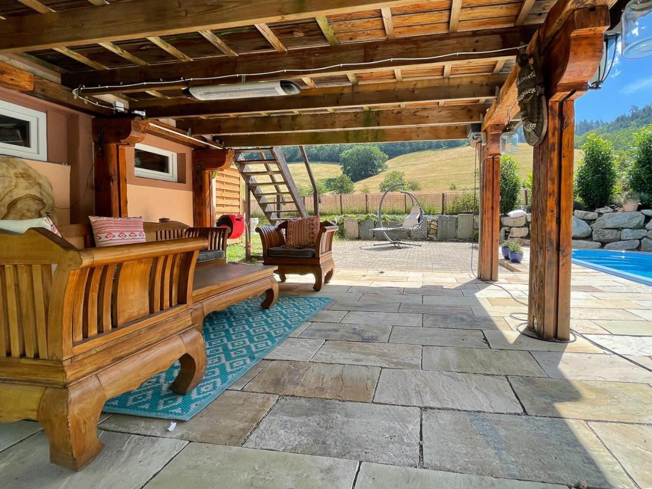 Ferienhaus Kappel Mit Pool Freiburg im Breisgau Eksteriør bilde