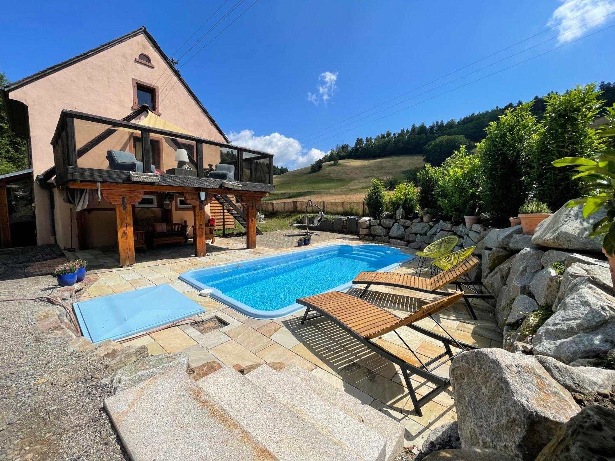Ferienhaus Kappel Mit Pool Freiburg im Breisgau Eksteriør bilde